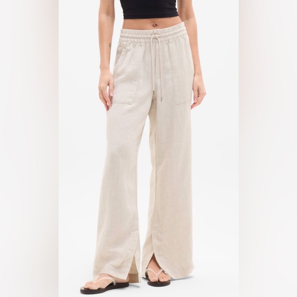 Athleta Retreat Linen Wide Leg Pant